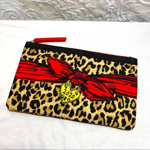 BRIGHTON Leopard Heart 2020 Cosmetic Pouch Bag - Picture 2 of 4